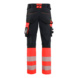 Bundhose HiVis 4-Wege-Stretch 1126 1648 - High Vis Arbeitshose 4-Wege-Stretch Schwarz/High Vis Rot 1126 1648 9955 C54 - 2