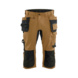 Handwerker Piraten Shorts mit Stretch 1754 1832 - Handwerker Piratenhose mit Stretch Nougat/Schwarz 1754 1832 7699 C64 - 1