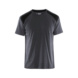 T-Shirt 3379 1030 - T-Shirt Mittelgrau/Schwarz 3379 1030 9699 M - 1