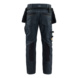 Arbeitshose Stretch ToolRig 1980 1141 - ToolRig Handwerker Arbeitshose Stretch Marineblau/Schwarz 1980 1141 8999 C98 - 2