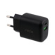Werkstattleuchten Zubeh&ouml;r - Netz-Adapter Ladeger&auml;t 100-240 Volt AC, schwarz, USB Typ A & C - 2