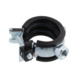 Qmatic buisklem van verzinkt staal - Qmatic buisklem, schroefdraad M8 25-28 mm, 3/4 inch - 3