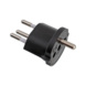 Adapter f&uuml;r Stecker (CH) - Fixadapter Schuko - CH Typ 12 - 1