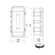 Portaextintor de polipropileno homologado - Portaextintor para extintor de 6-9kg 335X715X240mm  - 2