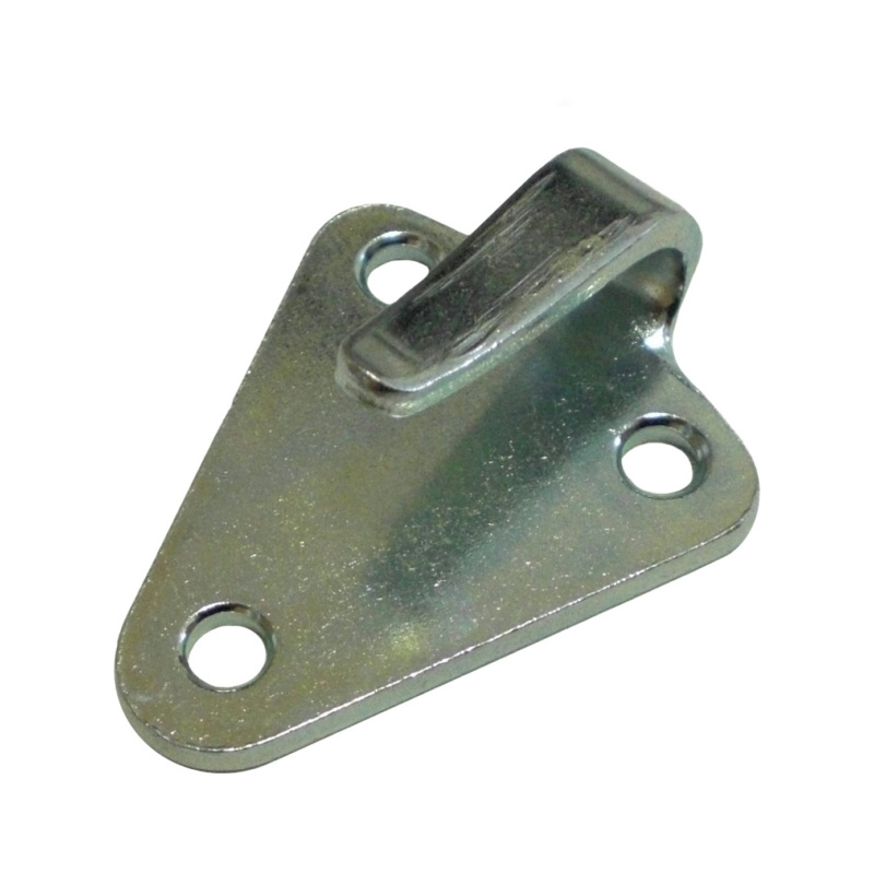 Fixations pour filet - Crochet trois trous en acier zingué 50x39mm