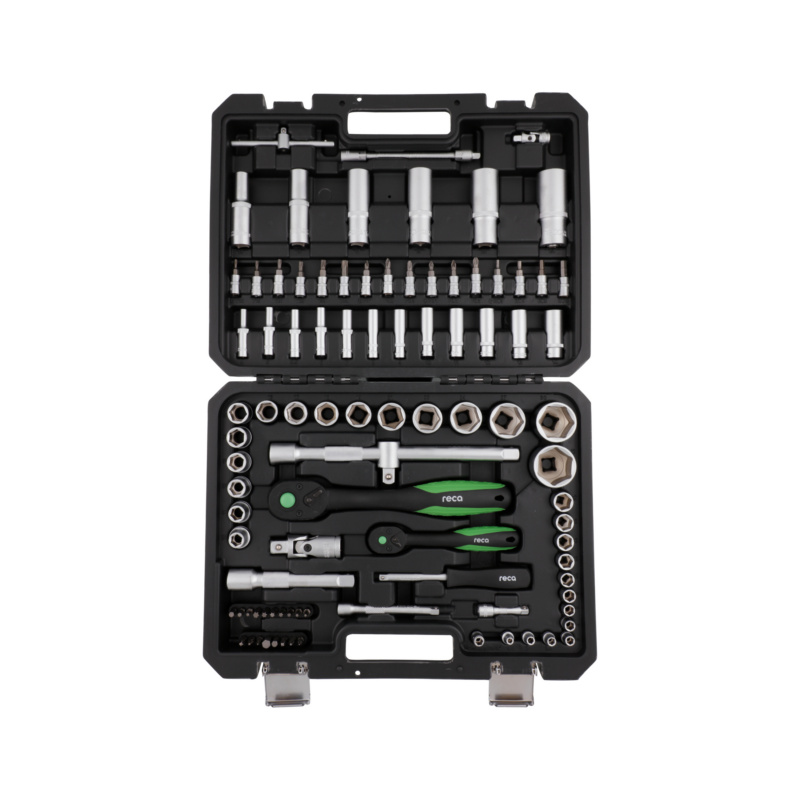 ECO 1/2 inch and 1/4 inch socket set, 93 pieces