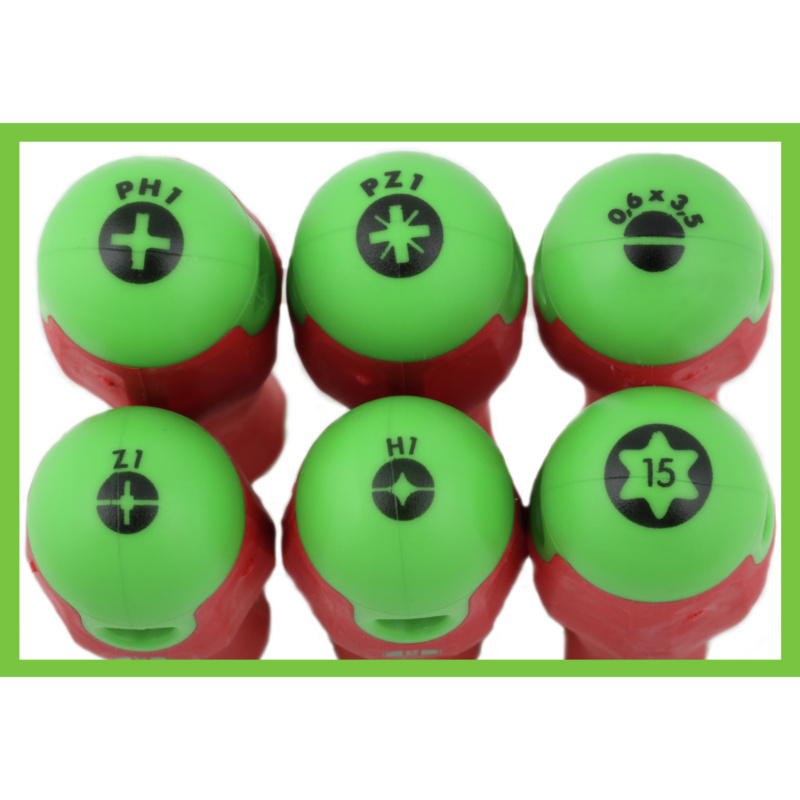 ultra E-Slim VDE PlusMinus Z screwdriver - RECA ultra E-Slim VDE screwdriver PZ, recessed head, PlusMinus Z1 +/-