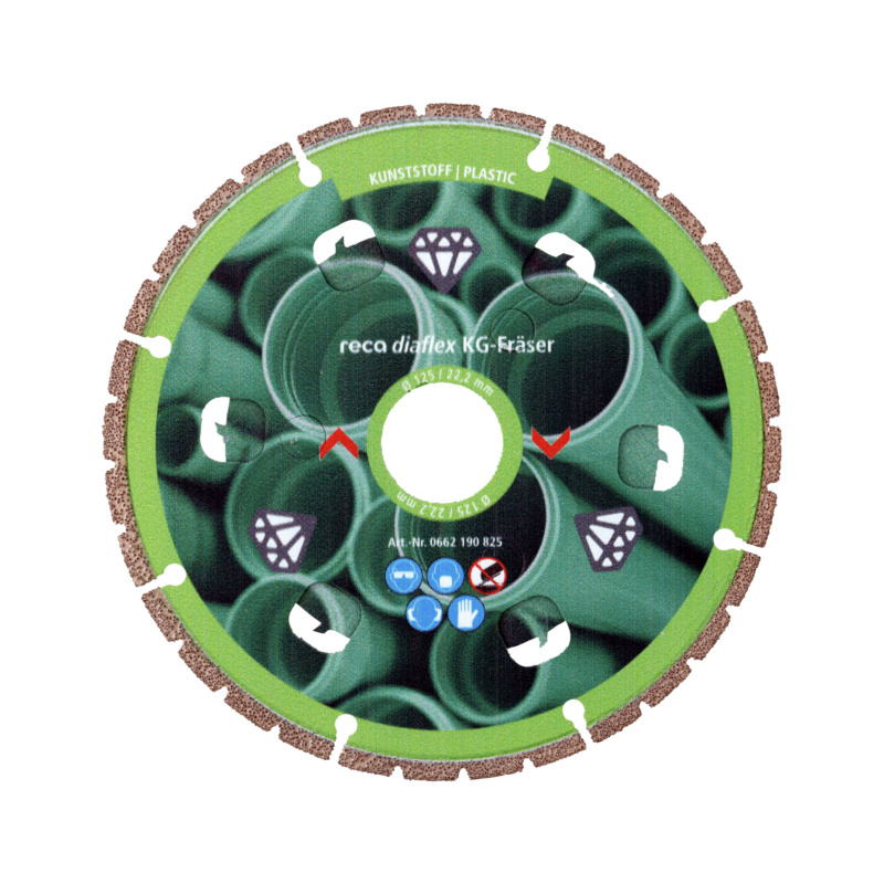 Produktbild von Diamanttrennscheibe ø 350 Mm – Zum Trennen Und Anfasen Von PVC, PE100, Kunststoffrohren