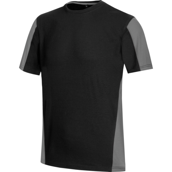 T-shirt Job+ BICOLOR - CAMISETA JOB+ BICOLOR NEGRO/GRIS XS