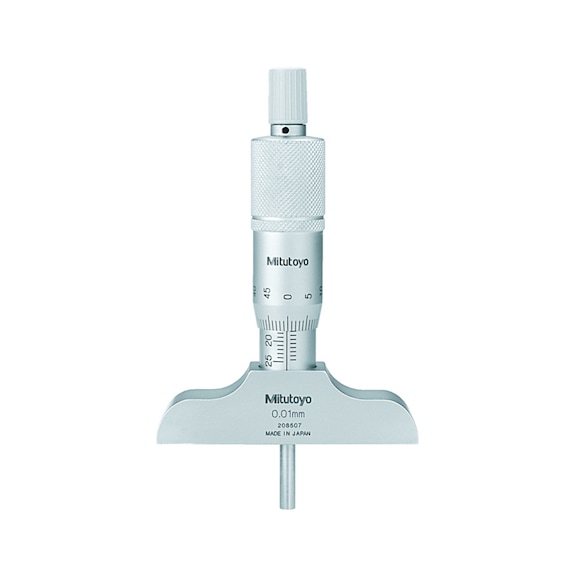MITUTOYO Tiefenmessschraube Messbereich 0-25 mm - Tiefenmessschraube