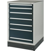 HK Drawer cabinet system 700 S with 6 drawers, with fork lift-compatible base