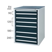 HK Drawer cabinet system 700 S with 7 SOFT-CLOSE drawers