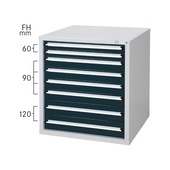 HK Drawer cabinet system 700 S with 8 SOFT-CLOSE drawers