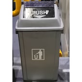 Rubbish bin in outdoor installations