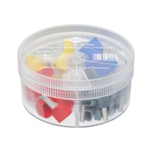 Kablo ucu yüksükleriyle ürün gamı kutuları, 2x4–2x16&nbsp;mm²