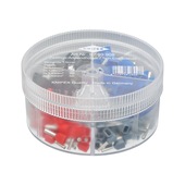 Kablo ucu yüksükleriyle ürün gamı kutuları, 2x0,75–2x2,5&nbsp;mm²