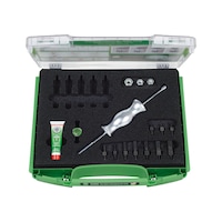 KUKKO Puller set for parts with threaded drill holes, in case