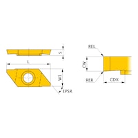 MITSUBISHI MATERIALS CTBT, Wendeschneidplatte, Kleinteilefertigung