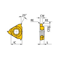 MITSUBISHI MATERIALS GTCT, Wendeschneidplatte, Kleinteilefertigung