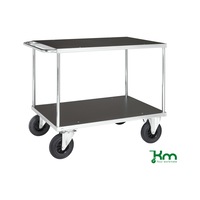 S500 chariot desserte zg galv. 1000x700mm, rés. 500 kg, roue pivotante av frein