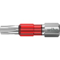 WIHA 1/4 inch TX bit C 6.3 TX30 29 mm shape TY, pack of 5