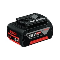 BOSCH Akku-Pack Li-Ion 18 V 5 Ah Nummer 2607337070