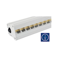 Eclairage poste trav. HK, LxlxH 1004x64x80mm, av inter marche/arrêt, RAL 9016