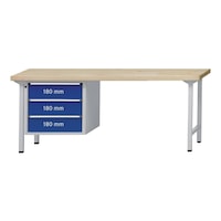 ANKE combi workbench 726 V uni coating panel 2000x700x900 mm RAL7035/5010