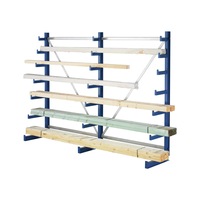 Etagère pr march. long ATLAS ST 2 côtés H2000 x T500 x L4050 mm avec 4 rayonn.