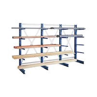 Rayon cantilever de base IPE120 1 côté 3000x1300x400 RAL 5010 ac 5 ray/cadre