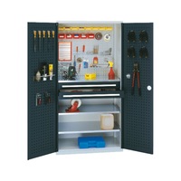 RasterPlan tool cab., mod. 11, HxWxD 1950 x 1000 x 600 mm, perf. panel doors