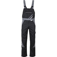 Planam HIGHLINE men's dungarees, black/slate/zinc, size 110
