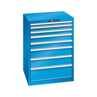 LISTA Armoire à tiroirs 36x36E 1000x717x725 mm verr. CLE R5012 avec 8 tiroirs