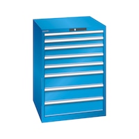 LISTA Armoire à tiroirs 36x36E 1000x717x725 mm verr. CLE R5012 avec 8 tiroirs