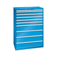 LISTA drawer cabinet 54x36E 1450x1023x725 mm KEY Lock R5012 with 10 drawers
