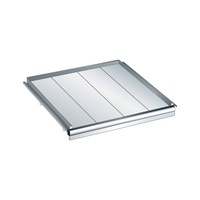 LISTA Plateau extensible 36x27E (lxPxH) 612x459x75mm 200kg R7035