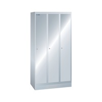 LISTA armoire, perforée, 900 x 500 x 1800 mm 3 compartiments R7035