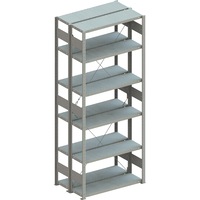 Ray. autom. dble META CLIP 150 RAL7035 étag. base cpl 2 500x1 000x300 mm 2x6 ét.