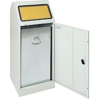 HK Colector residuos 70 l, RAL7035 con contenedor interior galv. 1000x400x380 mm