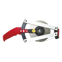 Mètre à ruban en fibre de verre (jaune), longueur = 50 m, graduation cm continue