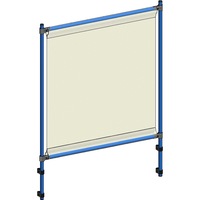 Cadre prot. infections FETRA L x l x H 1066 x 49 x 1410 mm film PVC transparent