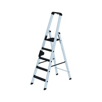 GÜNZBURGER échelle mar., 250 kg, ac. un côté, galets rou., fix. mar. R13, 5 mar.