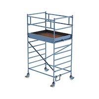 MUNK Rollgerüst 1,35 x 1,80 m mit Doppel-Plattform Plattformhöhe 2,45 m