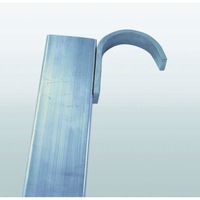 MUNK GÜNZBURGER hook for step ladders and rung ladders, guide rail up to 50 mm