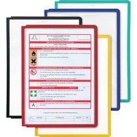 DURABLE clear view panels, 5x A4 format, assorted colours