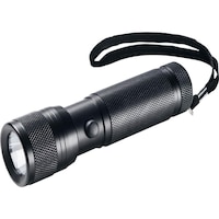 ORION aluminium LED hand-held lamp 1 W LED, incl. batteries and carrying strap