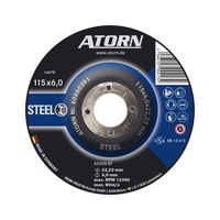 Disque à meuler ATORN pour acier/fonte - type AS30R-BF, 115x6x22,23 mm