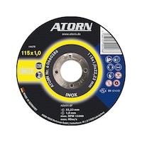 ATORN INOX cutting disc - type AS60V-BF, 115x1 mm