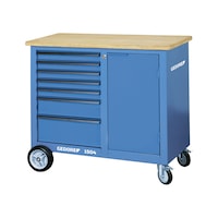 GEDORE wheeled workbench, model 1504 0511 with 7 drawers