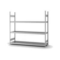 Module de base pr gde étagère compartimentée HOFE 2 250x500 mm, 3 tabl. ac. ZI